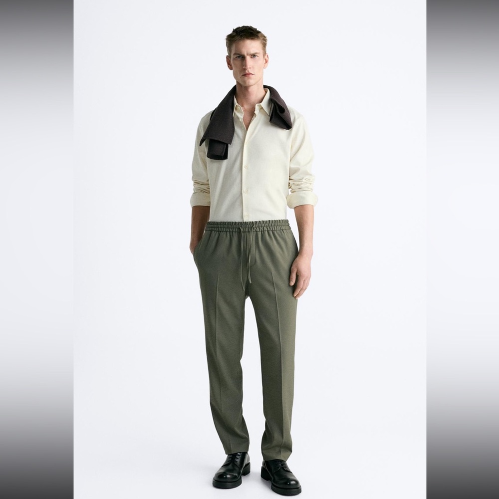 NWOT Zara Jogger Waist Stretch Pants Size XL